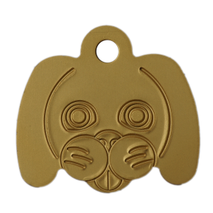 Златен алуминиев медальон - кученце